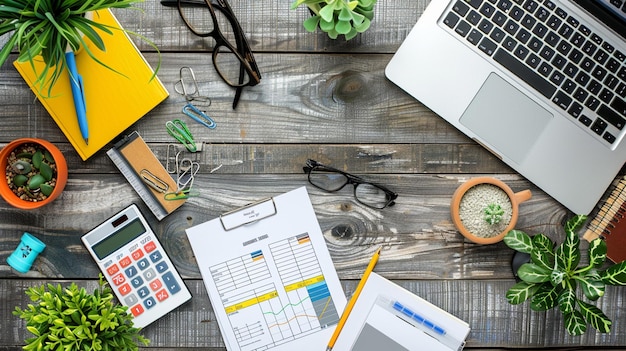 Financial documentation and analysis workspace